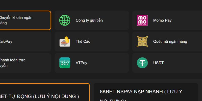 Tổng hợp những mẹo nạp tiền nhanh cho các bạn hội viên 